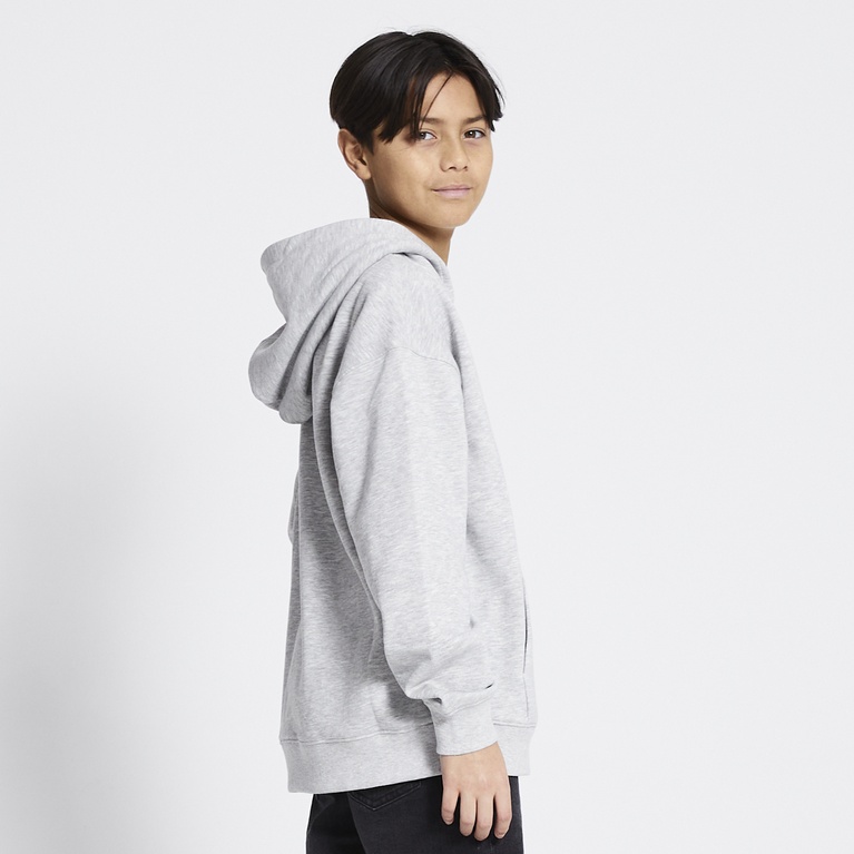 Printed hoodie "Logan" Grey melange 4